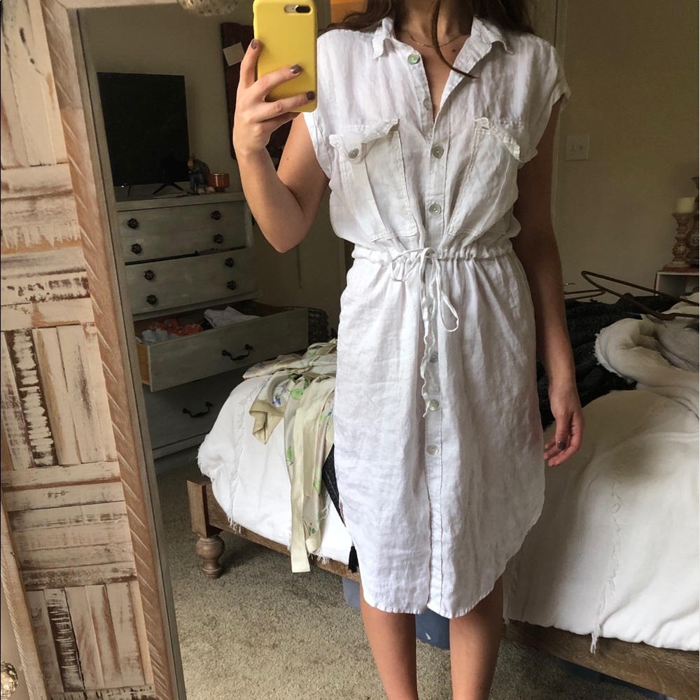 White Free People midi dress